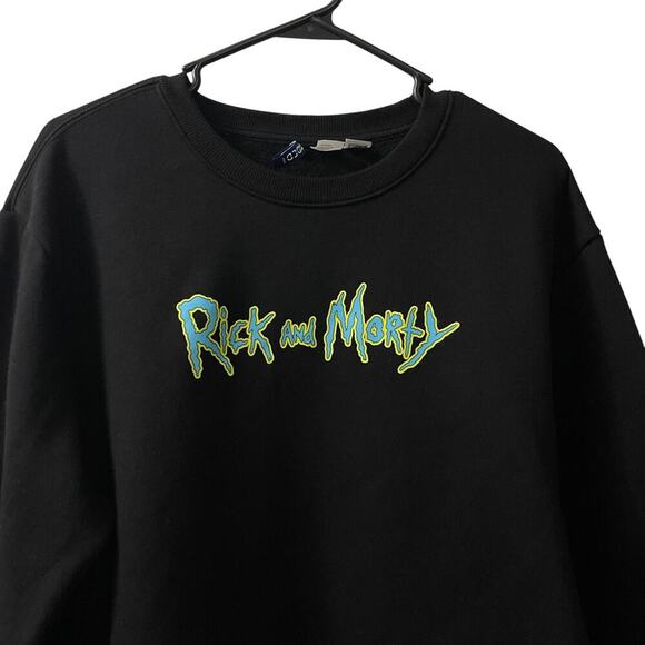 Rick & Morty Sweater Men’s Large Crewneck Graphic Comfy Cartoon Network - Picture 2 of 5